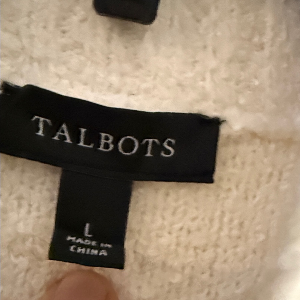 Talbots Cream Teddy Jacket - Picture 3 of 3
